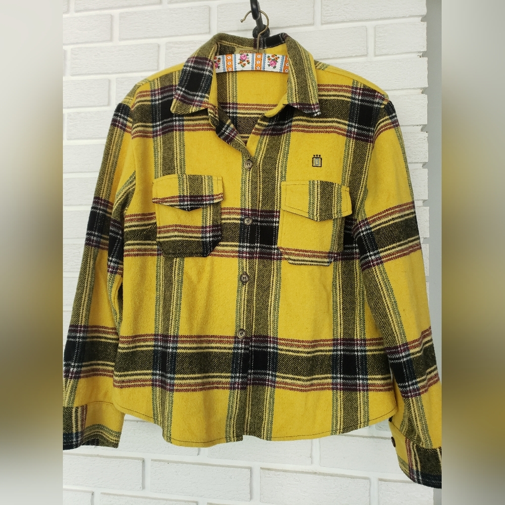 Yellow plaid GROGGY button up